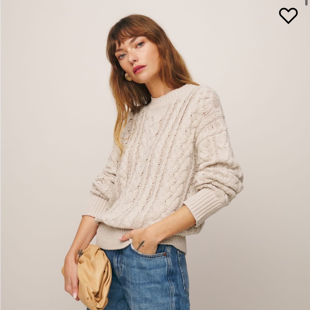 Reformation Sam Cotton Cashmere Oversized Sweater
